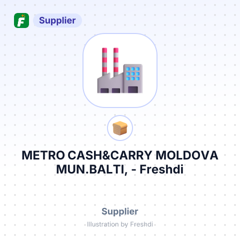 METRO CASH&CARRY MOLDOVA MUN.BALTI, – summary card, no photo uploaded yet