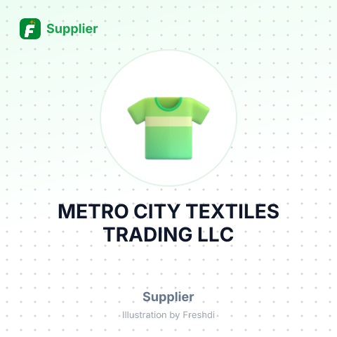 METRO CITY TEXTILES TRADING LLC – summary card, no photo uploaded yet