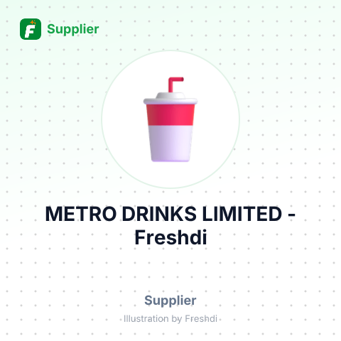 METRO DRINKS LIMITED – summary card, no photo uploaded yet