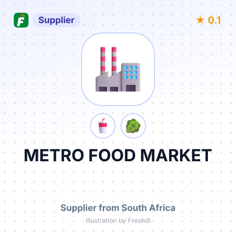 METRO FOOD MARKET – summary card, no photo uploaded yet