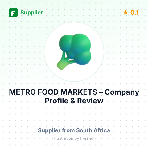METRO FOOD MARKETS – summary card, no photo uploaded yet