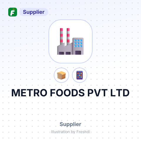 METRO FOODS PVT LTD – summary card, no photo uploaded yet
