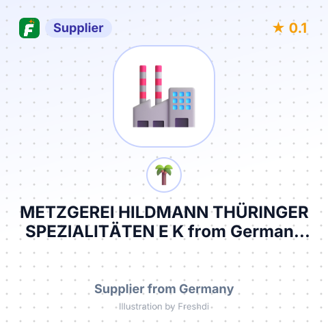 METZGEREI HILDMANN THÜRINGER SPEZIALITÄTEN E K – summary card, no photo uploaded yet