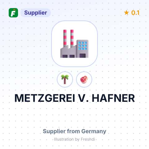 METZGEREI V. HAFNER – summary card, no photo uploaded yet