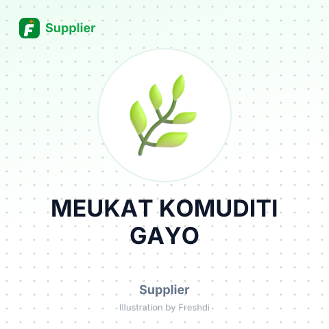 MEUKAT KOMUDITI GAYO – summary card, no photo uploaded yet