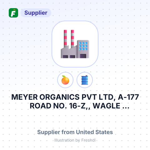 MEYER ORGANICS PVT LTD, A-177 ROAD NO. 16-Z,, WAGLE INDUSTRIAL ESTATE, THANE (W) - 400 604, INDIA – summary card, no photo uploaded yet