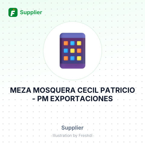 MEZA MOSQUERA CECIL PATRICIO - PM EXPORTACIONES – summary card, no photo uploaded yet