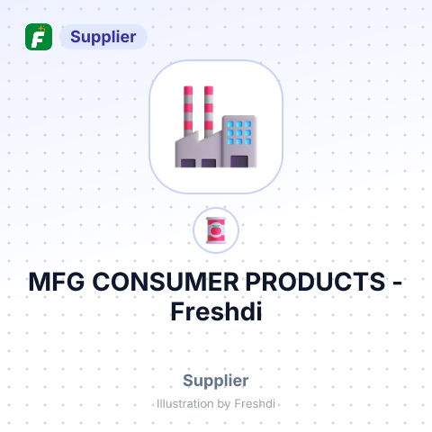 MFG CONSUMER PRODUCTS – summary card, no photo uploaded yet