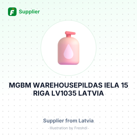 MGBM WAREHOUSEPILDAS IELA 15 RIGA LV1035 LATVIA – summary card, no photo uploaded yet