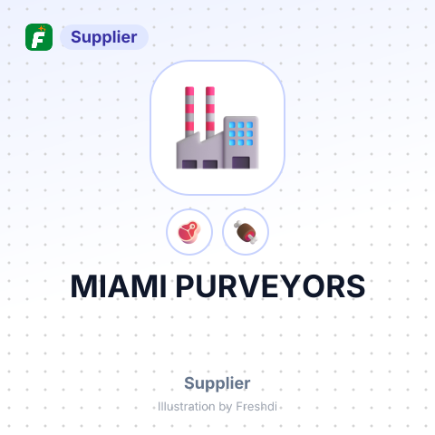 MIAMI PURVEYORS – summary card, no photo uploaded yet