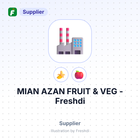 MIAN AZAN FRUIT & VEG – summary card, no photo uploaded yet