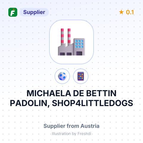 MICHAELA DE BETTIN PADOLIN, SHOP4LITTLEDOGS – summary card, no photo uploaded yet