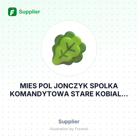 MIES POL JONCZYK SPOLKA KOMANDYTOWA STARE KOBIALKI – summary card, no photo uploaded yet