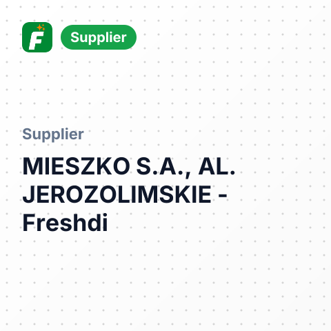 MIESZKO S.A., AL. JEROZOLIMSKIE – summary card, no photo uploaded yet