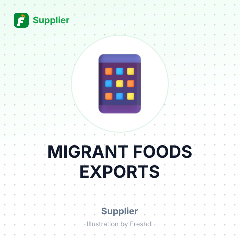 MIGRANT FOODS EXPORTS – summary card, no photo uploaded yet