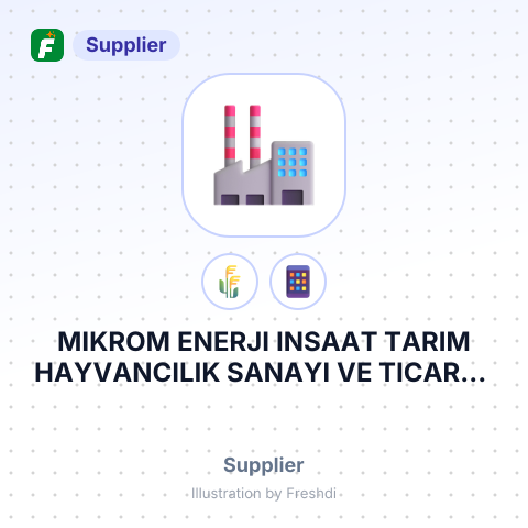 MIKROM ENERJI INSAAT TARIM HAYVANCILIK SANAYI VE TICARET ANONIM SIRKETI – summary card, no photo uploaded yet