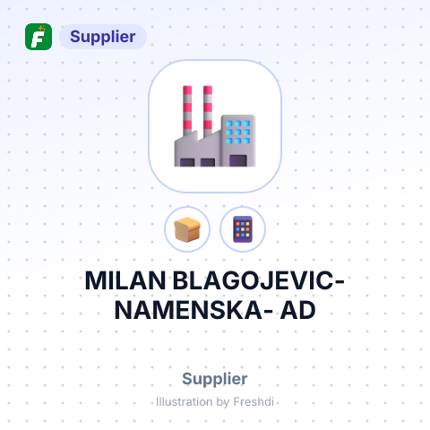 MILAN BLAGOJEVIC-NAMENSKA- AD – summary card, no photo uploaded yet