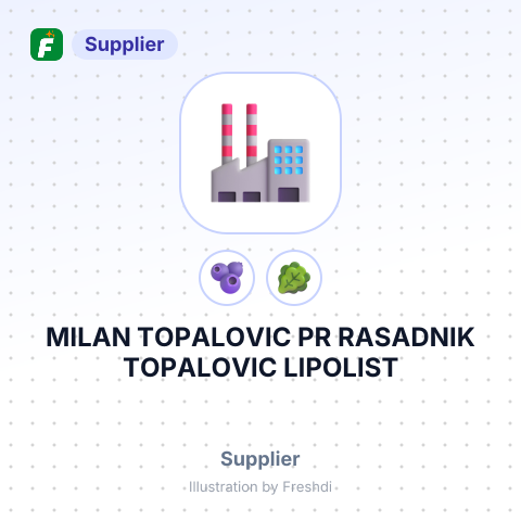 MILAN TOPALOVIC PR RASADNIK TOPALOVIC LIPOLIST – summary card, no photo uploaded yet