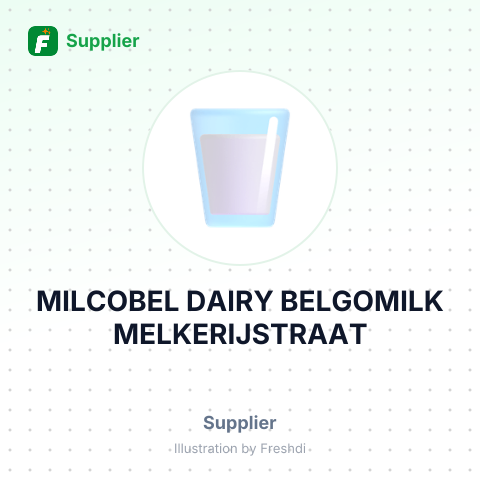 MILCOBEL DAIRY BELGOMILK MELKERIJSTRAAT – summary card, no photo uploaded yet