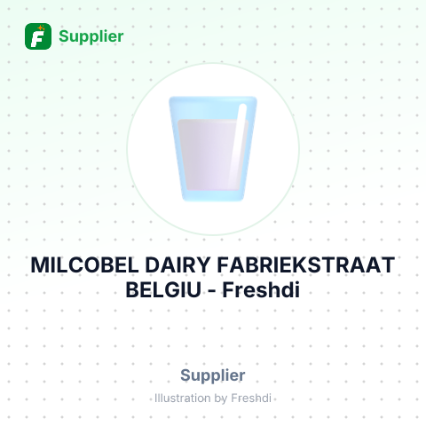 MILCOBEL DAIRY FABRIEKSTRAAT BELGIU – summary card, no photo uploaded yet