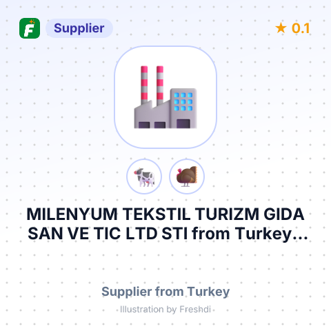 MILENYUM TEKSTIL TURIZM GIDA SAN VE TIC LTD STI – summary card, no photo uploaded yet
