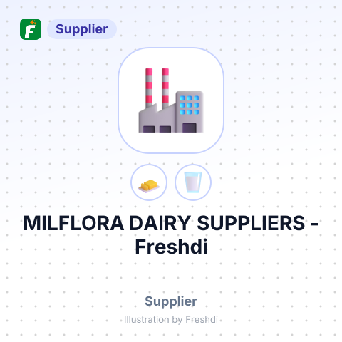 MILFLORA DAIRY SUPPLIERS – summary card, no photo uploaded yet