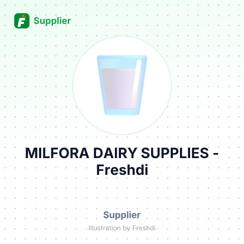 MILFORA DAIRY SUPPLIES – summary card, no photo uploaded yet