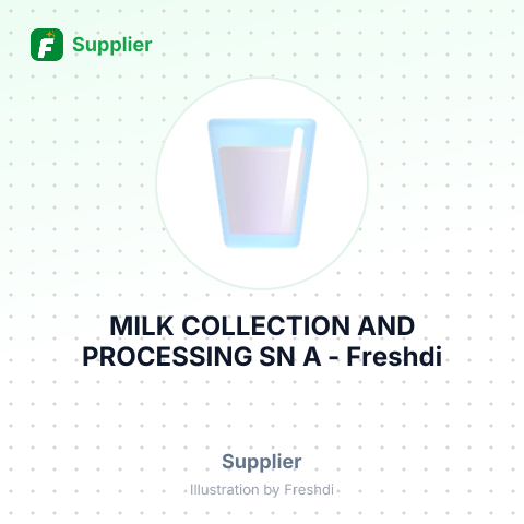 MILK COLLECTION AND PROCESSING SN A – summary card, no photo uploaded yet