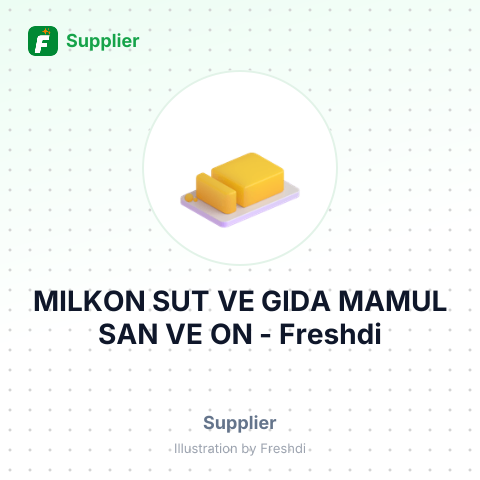 MILKON SUT VE GIDA MAMUL SAN VE ON – summary card, no photo uploaded yet