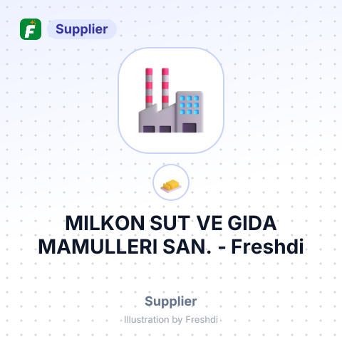 MILKON SUT VE GIDA MAMULLERI SAN. – summary card, no photo uploaded yet