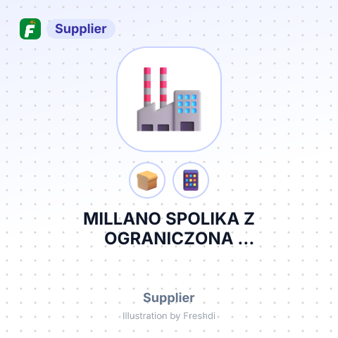 MILLANO SPOLIKA Z OGRANICZONA ODPOWIEDZIALNOSCIA S.K.A. – summary card, no photo uploaded yet