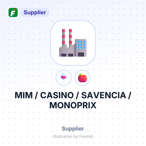 MIM / CASINO / SAVENCIA / MONOPRIX – summary card, no photo uploaded yet