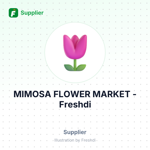 MIMOSA FLOWER MARKET – summary card, no photo uploaded yet