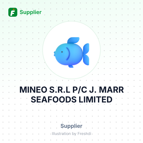MINEO S.R.L P/C J. MARR SEAFOODS LIMITED – summary card, no photo uploaded yet