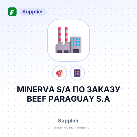 MINERVA S/A ПО ЗАКАЗУ BEEF PARAGUAY S.A – summary card, no photo uploaded yet