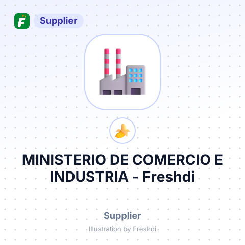 MINISTERIO DE COMERCIO E INDUSTRIA – summary card, no photo uploaded yet
