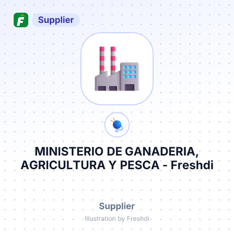MINISTERIO DE GANADERIA, AGRICULTURA Y PESCA – summary card, no photo uploaded yet