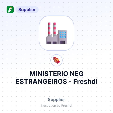 MINISTERIO NEG ESTRANGEIROS – summary card, no photo uploaded yet