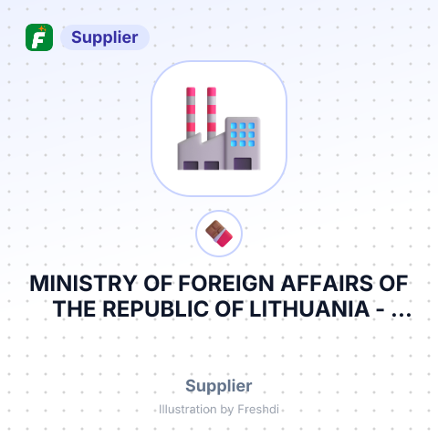 MINISTRY OF FOREIGN AFFAIRS OF THE REPUBLIC OF LITHUANIA – summary card, no photo uploaded yet