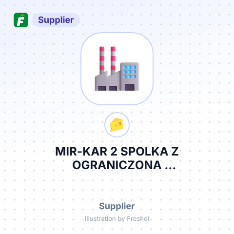 MIR-KAR 2 SPOLKA Z OGRANICZONA ODOWIEDDZIALNOSCIA – summary card, no photo uploaded yet