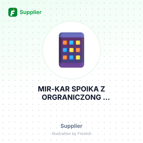 MIR-KAR SPOIKA Z ORGRANICZONG ODDPOWLEDZLALNOSCIA SPOIKA KOMANDYTWA – summary card, no photo uploaded yet