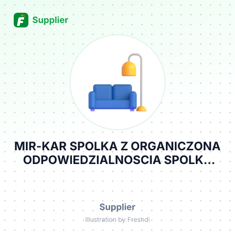 MIR-KAR SPOLKA Z ORGANICZONA ODPOWIEDZIALNOSCIA SPOLKA KOMANDYTOWA – summary card, no photo uploaded yet
