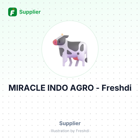 MIRACLE INDO AGRO – summary card, no photo uploaded yet