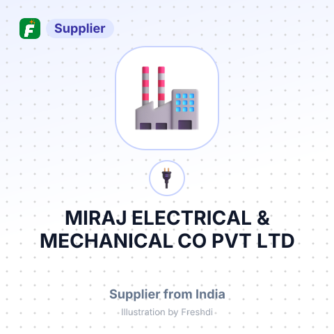 MIRAJ ELECTRICAL & MECHANICAL CO PVT LTD – summary card, no photo uploaded yet
