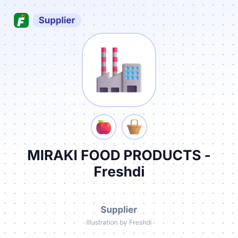 MIRAKI FOOD PRODUCTS – summary card, no photo uploaded yet