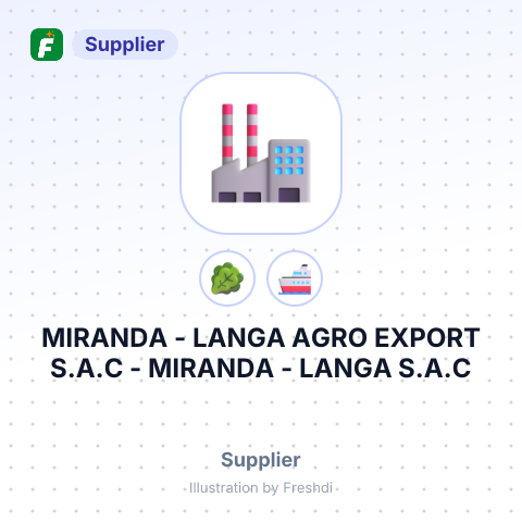 MIRANDA - LANGA AGRO EXPORT S.A.C - MIRANDA - LANGA S.A.C – summary card, no photo uploaded yet