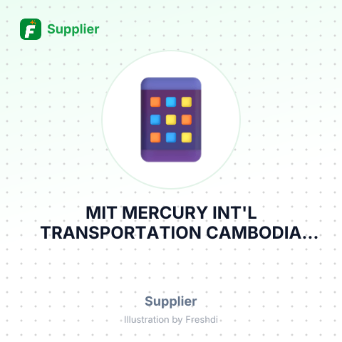 MIT MERCURY INT'L TRANSPORTATION CAMBODIA CO., LTD – summary card, no photo uploaded yet
