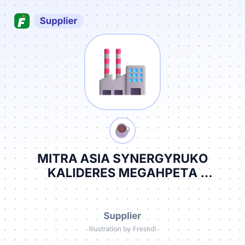 MITRA ASIA SYNERGYRUKO KALIDERES MEGAHPETA SELATANJAKARTA BARAT – summary card, no photo uploaded yet