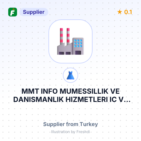 MMT INFO MUMESSILLIK VE DANISMANLIK HIZMETLERI IC VE DIS TICARET LIMITED SIRKETI – summary card, no photo uploaded yet