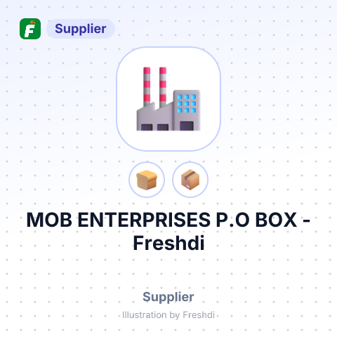 MOB ENTERPRISES P.O BOX – summary card, no photo uploaded yet